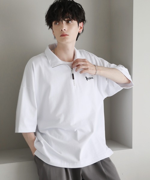 「U.S. POLO ASSN.」 7分袖Tシャツ S ブルー メンズ