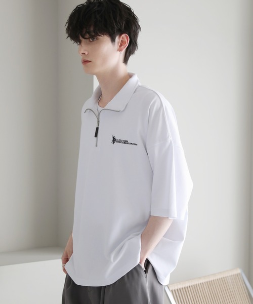 「U.S. POLO ASSN.」 7分袖Tシャツ S ブルー メンズ