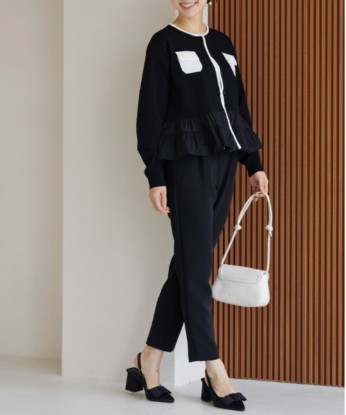 Sono（ソーノ） カーディガン 「SONO/ソーノ」ツインペプラムニット