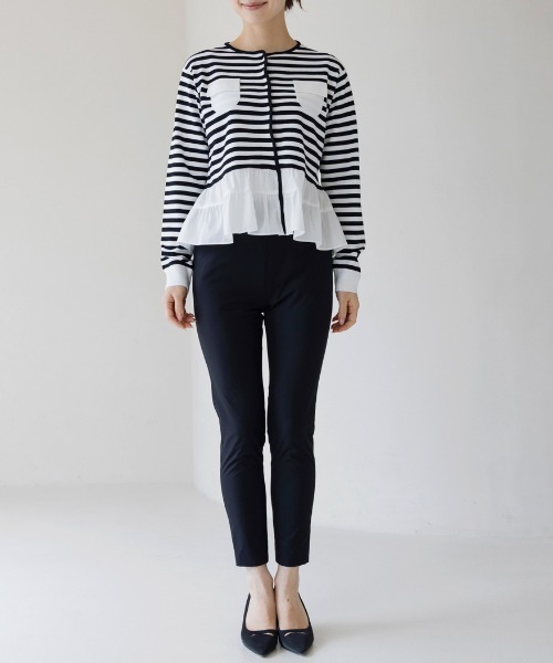 Sono（ソーノ） カーディガン 「SONO/ソーノ」ツインペプラムニット