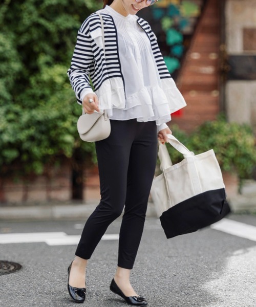 Sono（ソーノ） カーディガン 「SONO/ソーノ」ツインペプラムニット