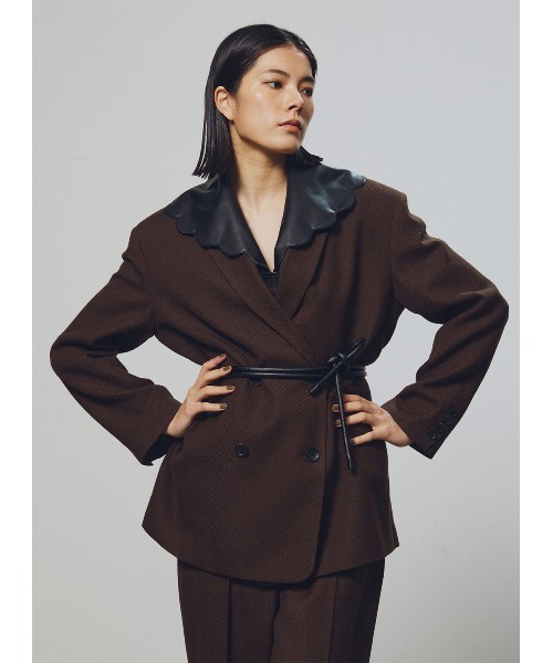 COEL（コエル） ジャケット テーラードジャケット レザーベルト付き
