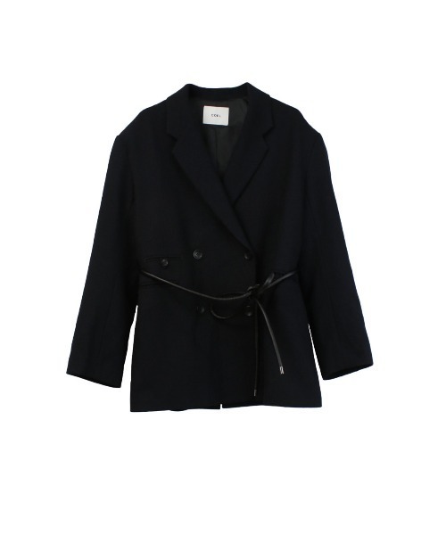 COEL（コエル） ジャケット テーラードジャケット レザーベルト付き