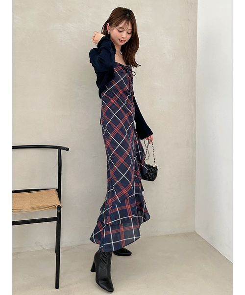 SNIDEL フリル花柄キャミソール SNIDEL（スナイデル）の「フリルキャミ&ボレロセット（シャツ