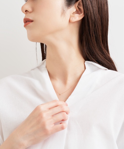 Jewel closet by L&Co. ネックレス K10 1粒 ダイヤモンド 0.05ct