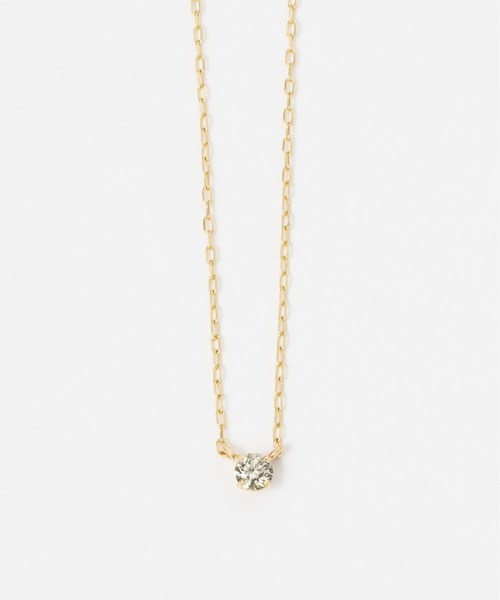 Jewel closet by L&Co. ネックレス K10 1粒 ダイヤモンド 0.05ct