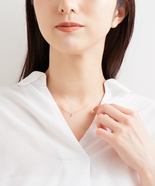 Jewel closet by L&Co. ネックレス K10 1粒 ダイヤモンド 0.05ct
