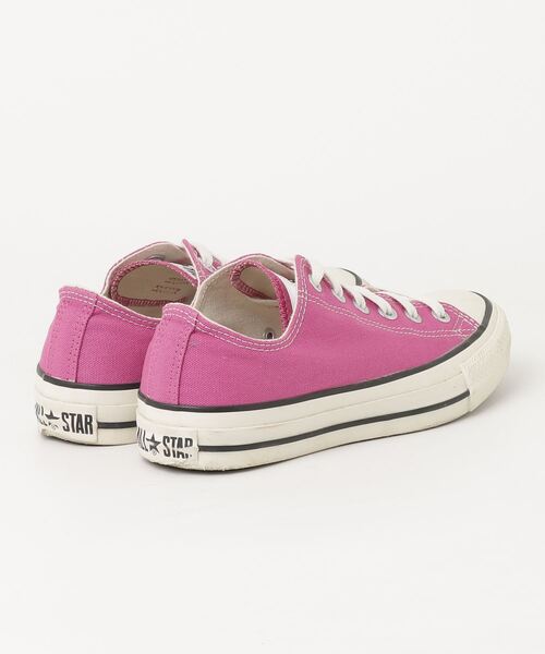 「CONVERSE」 ローカットスニーカー 24.5cm ピンク レディース