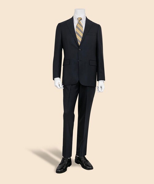 BROOKS BROTHERS セットアップ ウールサージ 段返り3釦スーツ