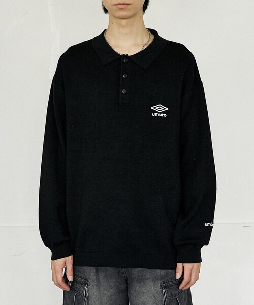 umbro セーター ニット KNIT POLO SWEATER/ニットポロセーター