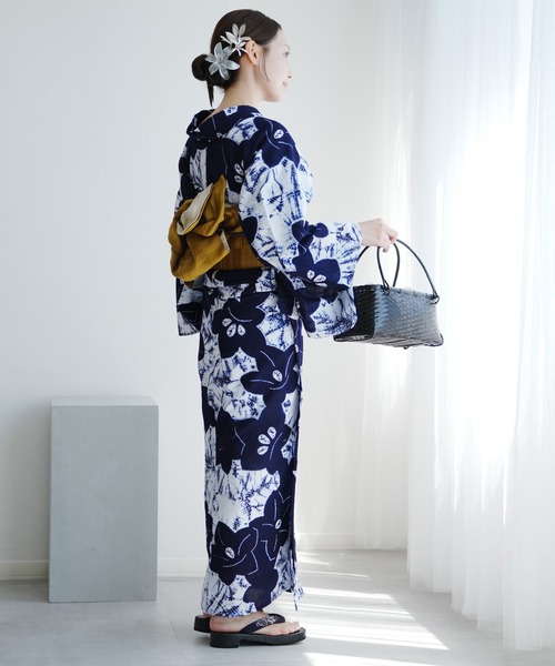 utatane 浴衣 京鹿の子絞り浴衣3点セット 極み 桔梗 伝統工芸士 清江