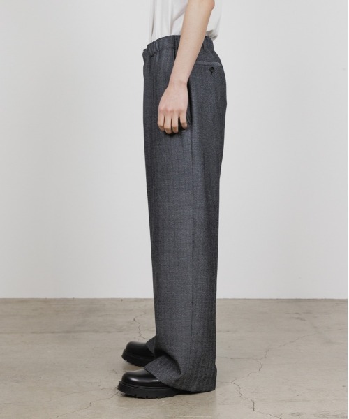 marka ワイドスラックス　グレー marka スラックス WIDELEG EASY PANTS メンズ : ZOZOTOWN Yahoo