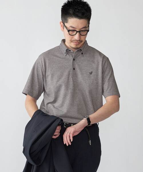 SHIPS（シップス） 半袖ポロシャツ X-LARGE ダークグレー メンズ