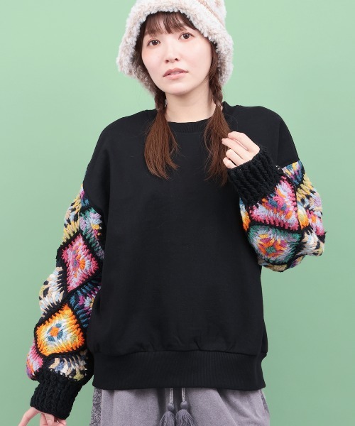 チチカカ（TITICACA） トレーナー スウェット Rico スウェットxハンド