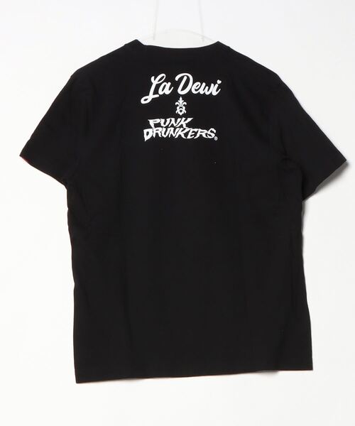 「PUNK DRUNKERS」 半袖Tシャツ M ブラック レディース_画像2