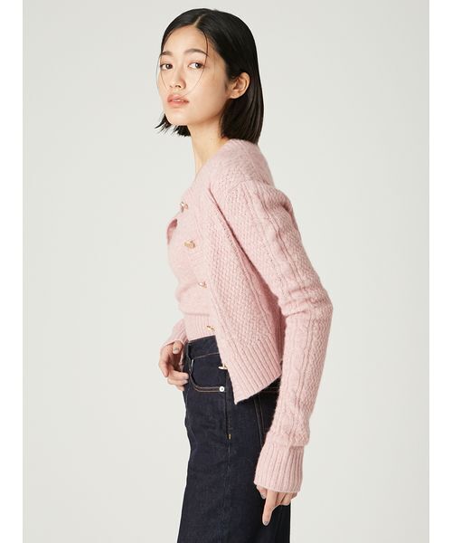 FRAY I.D（フレイ・アイディー） アンサンブル ラクーンケーブルニット