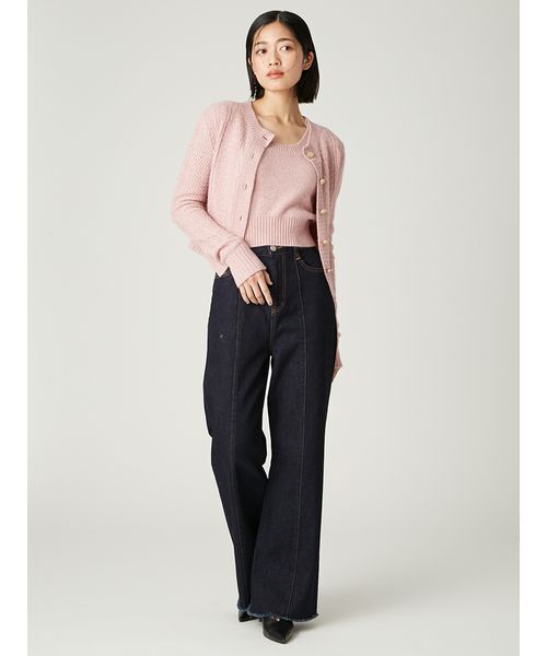 FRAY I.D（フレイ・アイディー） アンサンブル ラクーンケーブルニット