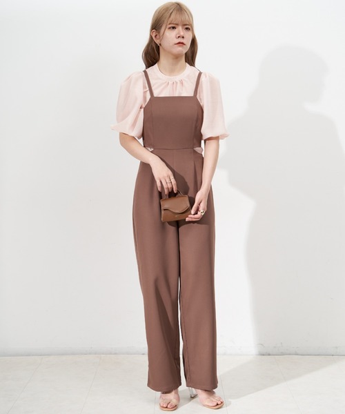 「VANNIE U」 オールインワン S ブラウン レディース_画像6