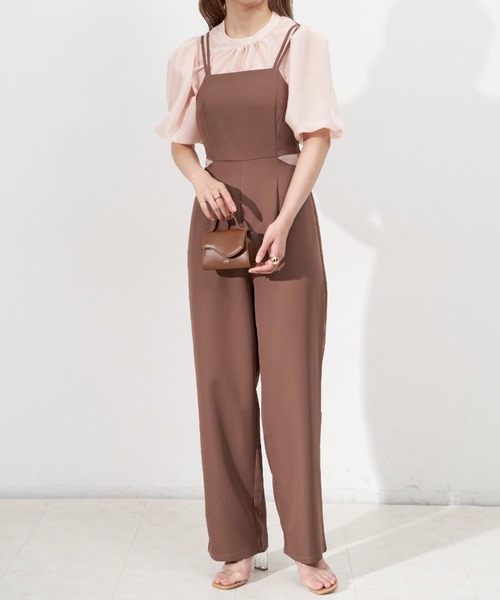 「VANNIE U」 オールインワン S ブラウン レディース_画像9