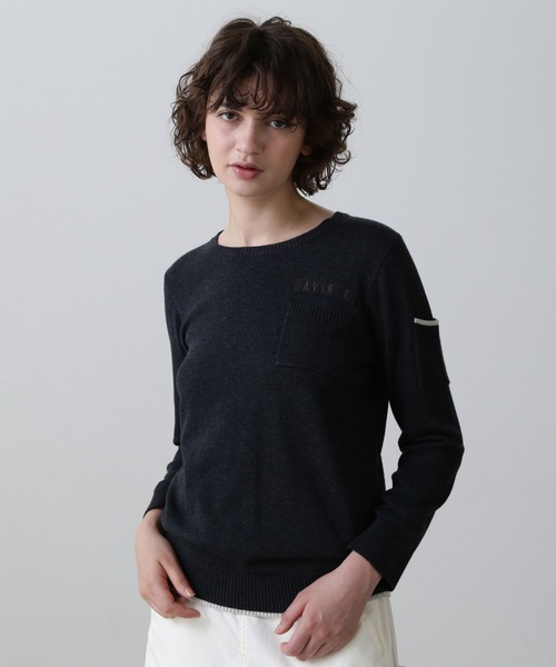 AVIREX（アヴィレックス） ニット セーター FATIGUE KNIT TOPS 