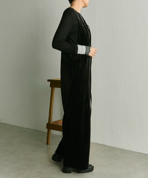 ear PAPILLONNER（イア パピヨネ） ベロアサロペット「SUM1 STYLE