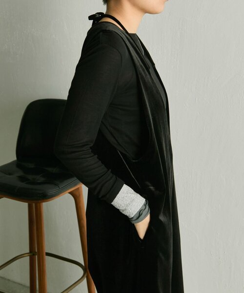 ear PAPILLONNER（イア パピヨネ） ベロアサロペット「SUM1 STYLE