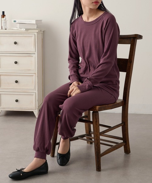 Hanes パンツ 「Hanes」ワッフルロングパンツ セットアップ対応 HW9