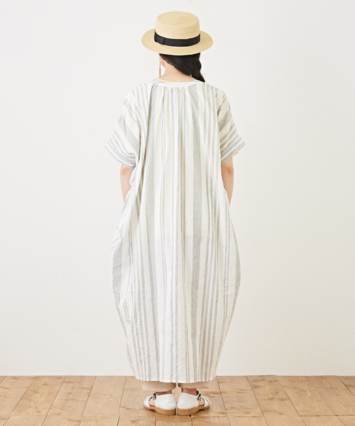 「CUBE SUGAR」 半袖ワンピース M ホワイト レディース_画像4