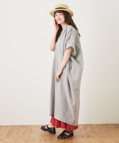 「CUBE SUGAR」 半袖ワンピース M ホワイト レディース_画像6