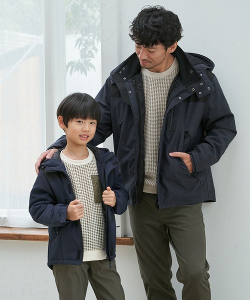 ikka（イッカ） tシャツ 「親子コーデ」ビックワッフルポケ付きプル