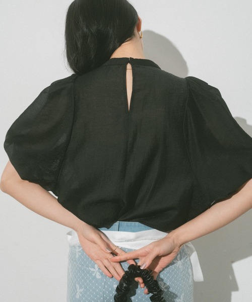 「VANNIE U」 半袖ブラウス FREE ピンク レディース_画像6