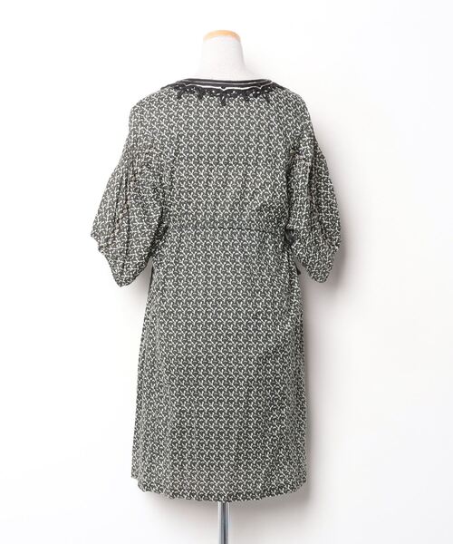 「ARCHI」 半袖ワンピース SMALL グリーン レディース_画像2