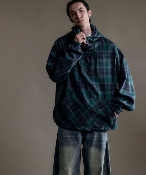 CALIFORNIA OUTFITTERS パーカー 10A10 フランネル チェック ハーフ