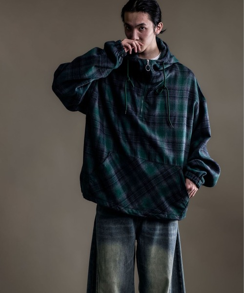 CALIFORNIA OUTFITTERS パーカー 10A10 フランネル チェック ハーフ