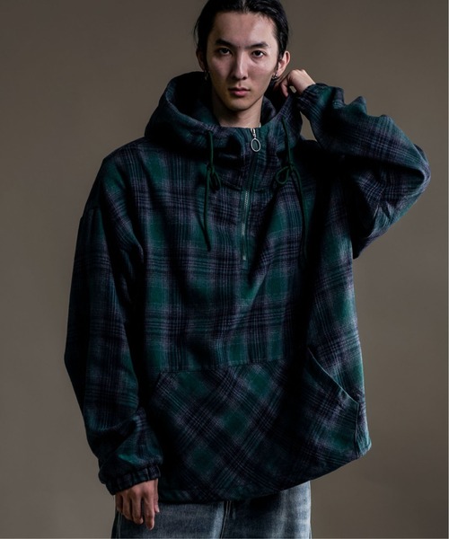 CALIFORNIA OUTFITTERS パーカー 10A10 フランネル チェック ハーフ