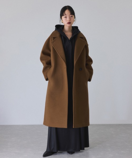 ADAM ET ROPE' ウールボンディングロングコート 2023-24秋冬 ADAM ET ROPE'｜ウールボンディングロングコート | Rakuten Fashion