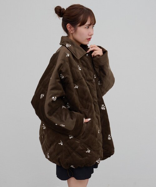 試着のみ✨マディソンブルー　キルティング　ベルベット　コート　ベロア　XS 希少 試着のみ✨マディソンブルー キルティング ベルベット コート ベロア