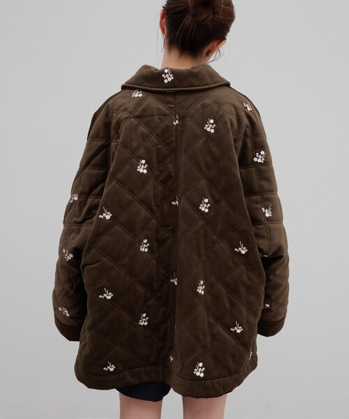 Discoat（ディスコート） ブルゾン アウター 「umm.」ベロア刺繍