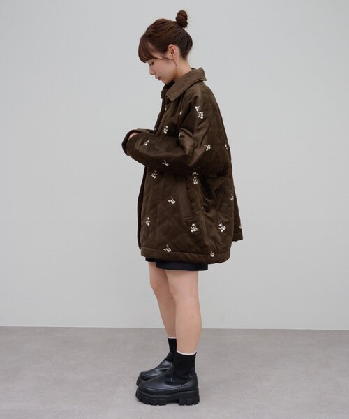 極美品✨テッドベイカー ジャケット キルティング ブルゾン ジップアップ 花柄 極美品✨テッドベイカー ジャケット キルティング ブルゾン ジップ