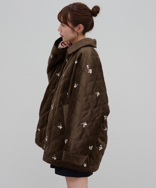 Discoat（ディスコート） ブルゾン アウター 「umm.」ベロア刺繍