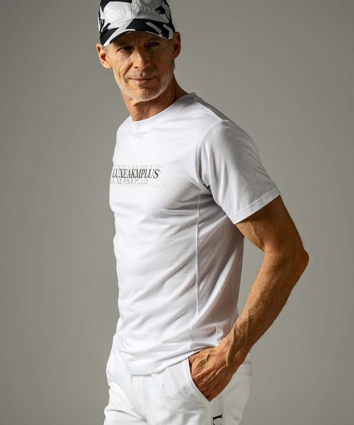 [LUXEAKMPLUS] короткий рукав футболка M белый мужской 