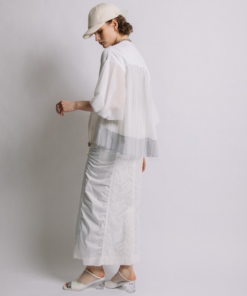 AULA AILA（アウラ アイラ） 7分袖ニットカーディガン 0 グレー