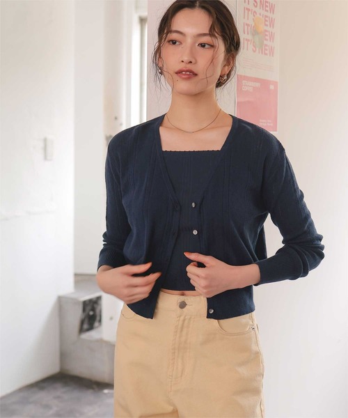 titivate（ティティベイト） カーディガン 「26SS新作/2026 SPRING