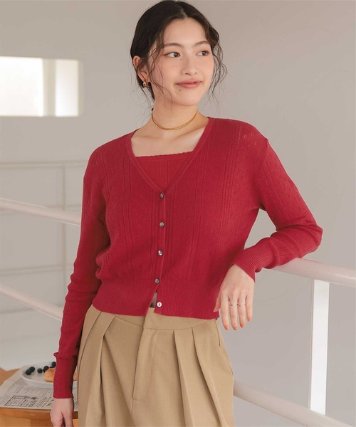 titivate（ティティベイト） カーディガン 「26SS新作/2026 SPRING