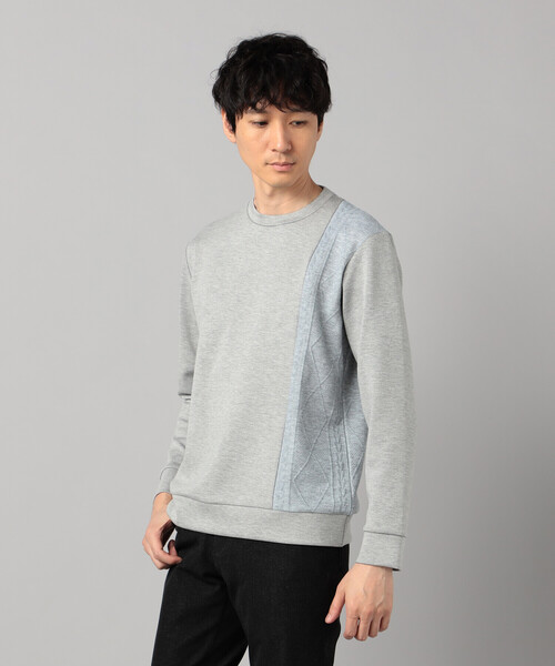 COMME CA MEN（コムサメン） tシャツ ケーブルコンビ プルオーバー