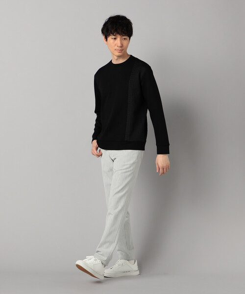 COMME CA MEN（コムサメン） tシャツ ケーブルコンビ プルオーバー