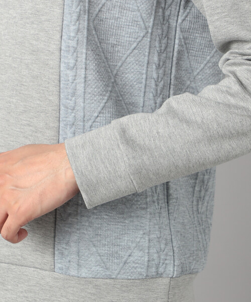 COMME CA MEN（コムサメン） tシャツ ケーブルコンビ プルオーバー