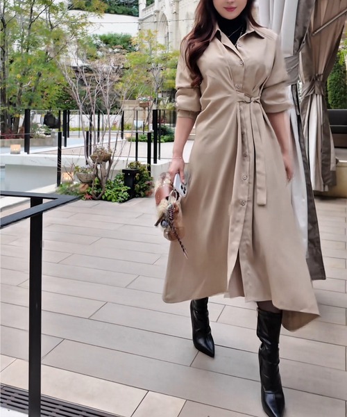 THEODORIC.dy（セオドリックディ） ワンピース ウェストベルトシャツ