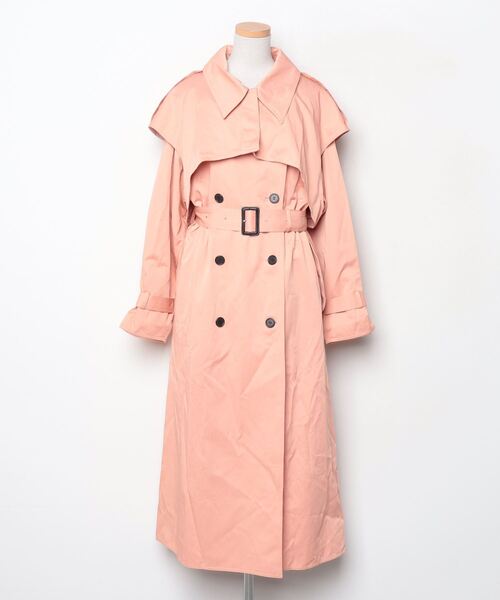 Ameri（アメリ） トレンチコート MEDIUM オレンジ レディース