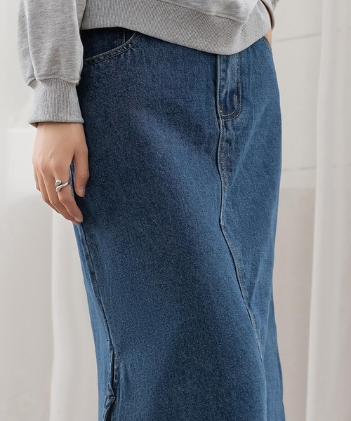 DAY CLOSET デニムスカート サイドリボン×マーメイドラインに熱視線